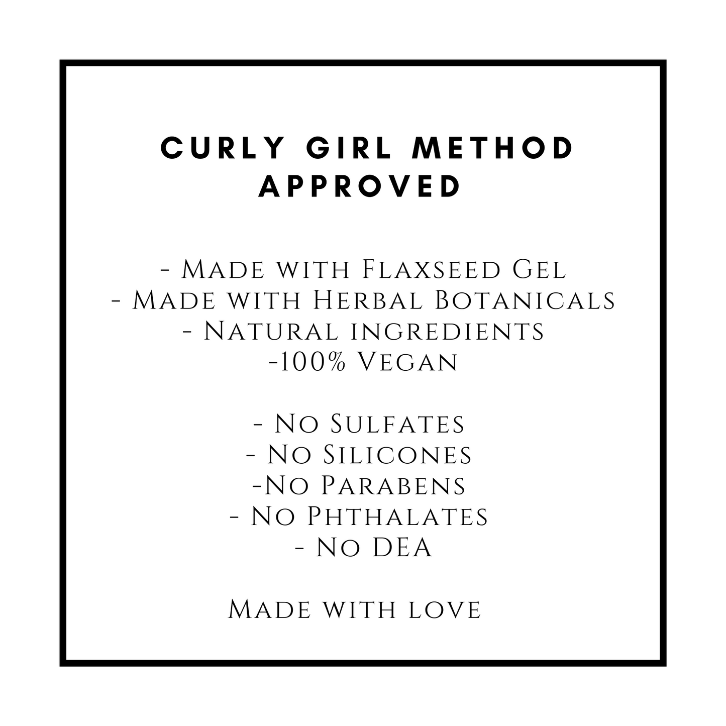 curly girl method approved, sulfate free, sustainable, clean beauty